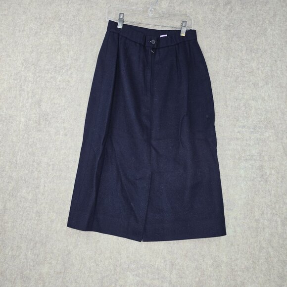 Koret Petites Jacket & Skirt Navy 2-Piece Suit Wool Blend Full Lined Good Size 6 - Picture 8 of 14